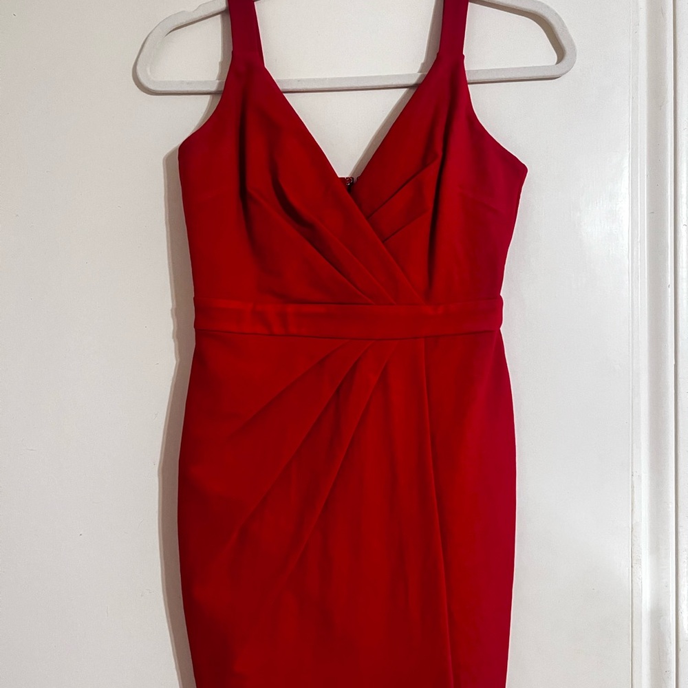 Elegant Red Mini Dress